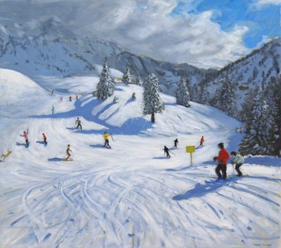 Skiing, Kitzbhuel by Andrew Macara